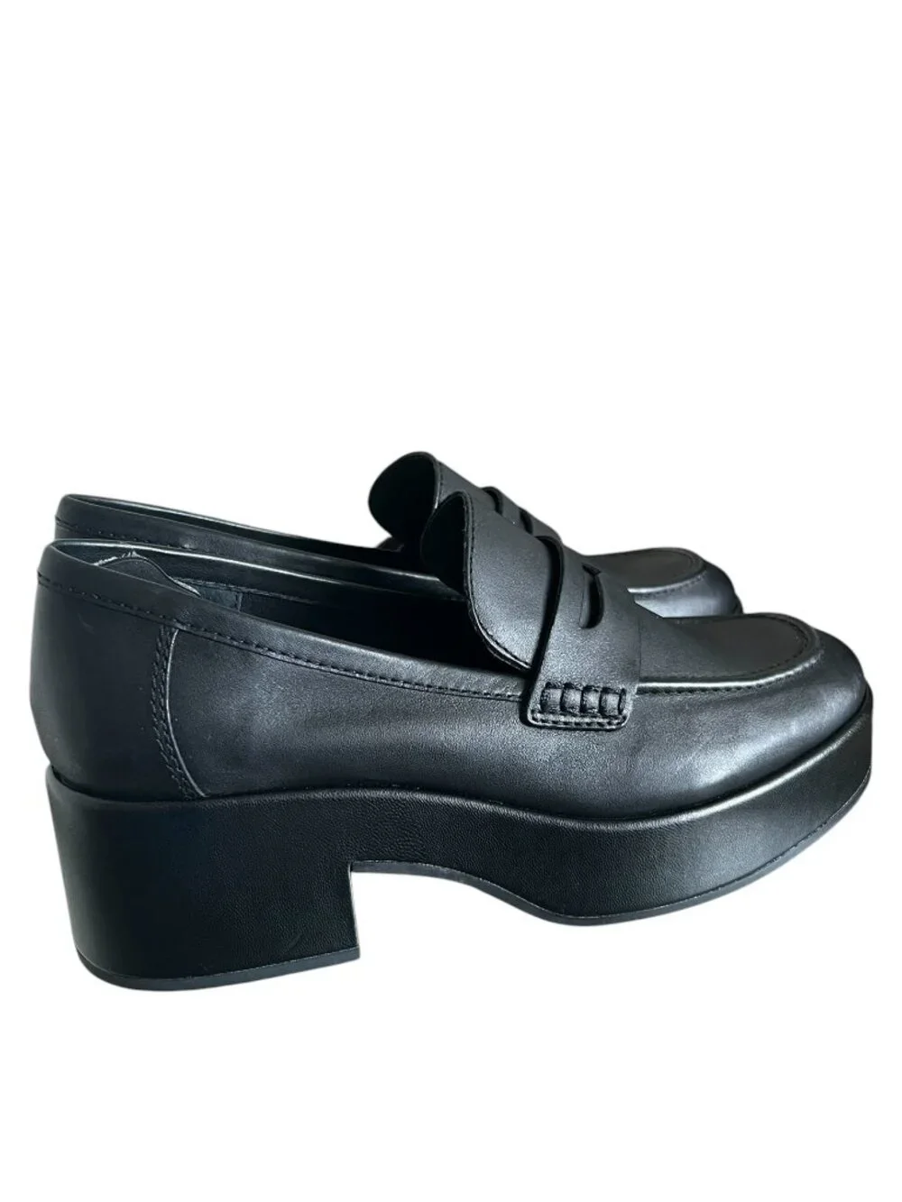 Dolce Vita Yanni Leather Loafer In Black Size 8.5 - Picture 2 of 11